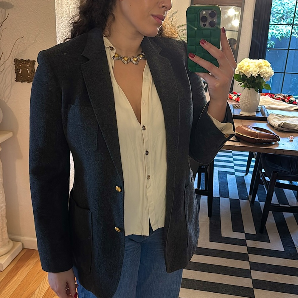 Ralph Lauren wool and cashmere blend vintage blazer